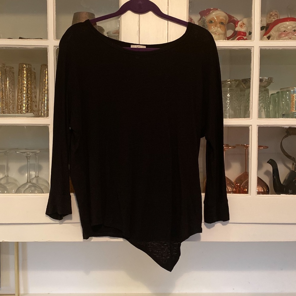 JOIE Black asymmetrical top